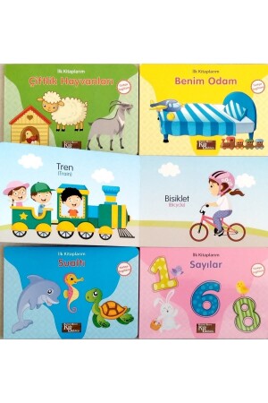 منز - كتبي الأولى كتب طفلي الأولى تركية الإنجليزية مجموعة 6 كتب كتبي الأولى مجموعة - Kids Babies