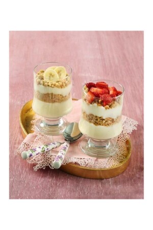 مجموعة من 6 كؤوسات جليدية من 