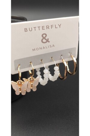 مجموعة من الأقراط النسائية من 6 قطع - Monalisatoka