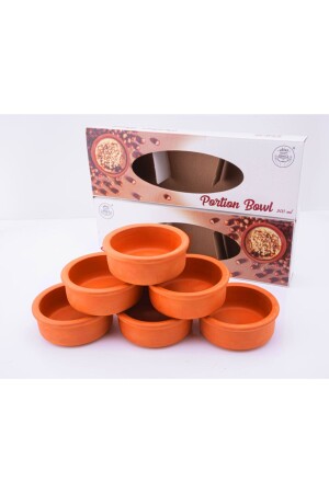 مجموعة من 6 طلاء كاسيرول Bowl بريز بودينغ حاوية غير مزمنة EL-3011 - ELİZİ ÇÖMLEKLERİ