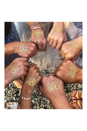 (منز) العروسة لتصبح وشم (بكارلت وشم) 6 قطع - Deniz Parti Süsleri