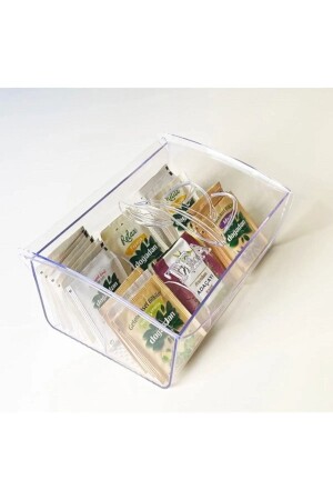 6 Fächer Tee-/Kräuterteebox mit transparentem Deckel LDteabox - 1