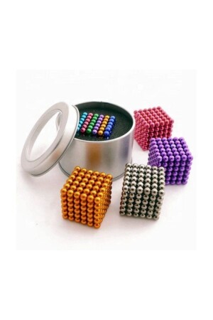 6 Farben 216 Stück Neocube Neodym-Magnetwürfel Magische Magnetkugeln Magnet Marmor 5 mm - 1