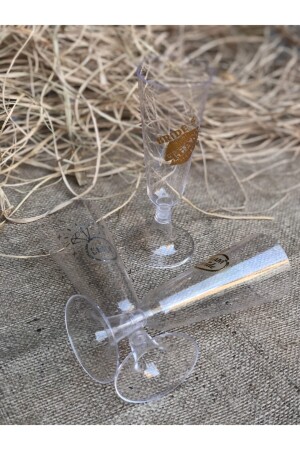 (منز) العروس لتكون حفلاً (كوبل غلاصات) ، مجموعة من 6 نظارات لحفلة البكالوريت بدون وشم - Huzur Party Store