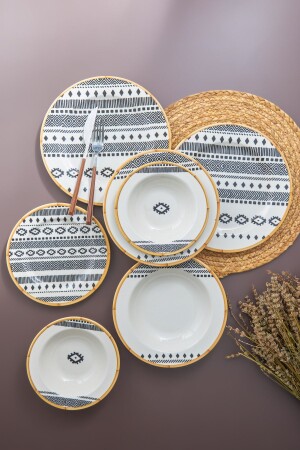 (منتز سابا) ، عشاء من الفورسلين لـ6 أشخاص - Karaca