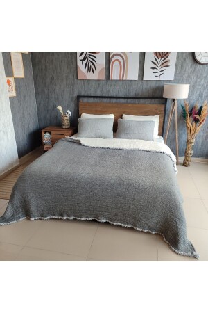 6 Kat Müslin Tek Kişilik 170x230 Yorgan-1 Adet 50x70cm Yastık Kılıfı 6 Katlı Multi Muslin - Destinyhometex