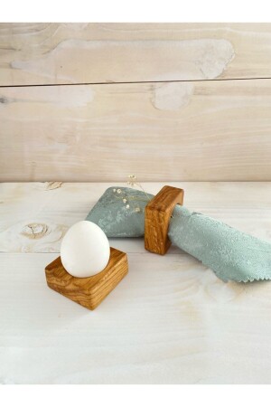 مجموعة من 6 حلقات من الخشب - Kıdıman Ahşap