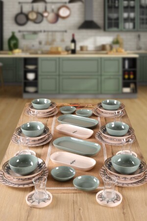 6 Kişilik 44 Parça Yemek Ve Kahvaltı Seti - Keramika