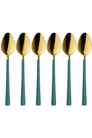 مـنـز - قـبلة ثلجية زرقاء خضراء مشرقية 6 قطع، قـبلة من الفولاذ المقاوم للصدأ طعام الإفطار مجموعة هدية - Kitchen Design Lab