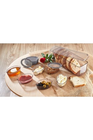 6 Lı Kahvaltılık Takımı Ekmeklik Ve 6 Adet Kahvaltı Seti VP257 - Vip Ahmet