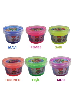 6 Lı Slime Oyun Jeli 160 gr - Bubu