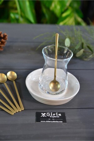 6 Lı Starliçe Mat Gold Çay - Nescafe Kaşığı YTK 12 DSTNO - 2