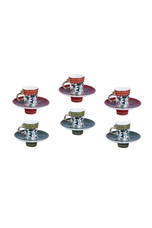 مجموعة من العظام من 6 كوبات قهوة LYHD 485 - Lucky Art