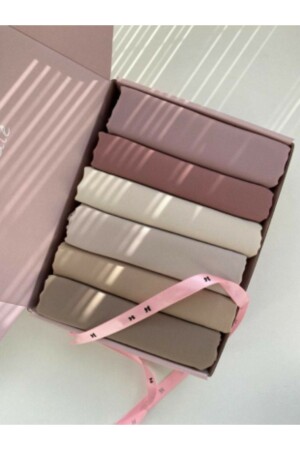 مجموعة من 6 مستوردات من مدينة الحرير المعدة والهدية شال صويا من مدينة Medinasilk شال ملابس المساء شال - Hijabchi