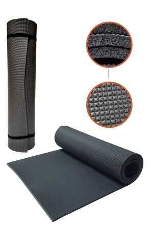 6 mm Pilates-Yogamatte, Trainingsmatte, Trainingsmatte, 150 x 40 cm, speziell gemustertes Kissen - 1