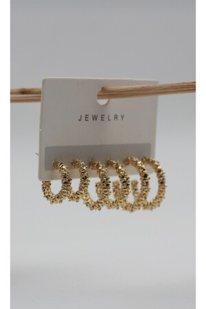 مجموعة الأقراط الذهبية من 6 قطع من نساء من MNZ - Monalisatoka