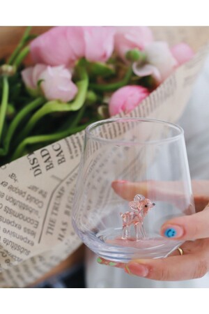 مجموعة من 6 كوبات ماء مع صور الحيوانات MNZ01 - Minizooistanbul