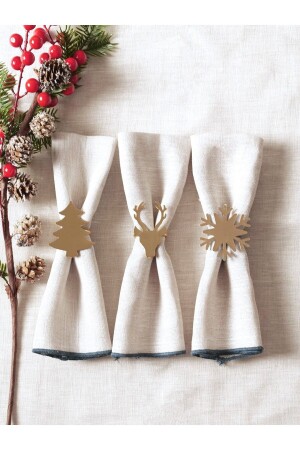 مجموعة من 6 حلقات النقود الذهبية من عام جديد من MNZ-Dolly - Fh Finehome