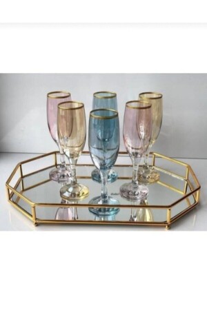 كوب من قنبلة من قنبلة قهوة من 6 قطع من MNZ-Lava - كوب 3 ألوان 190 - Lejon Home