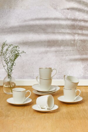 مجموعة من 6 كوبات قهوة من MNZ-Lora 90 مل - Emsan