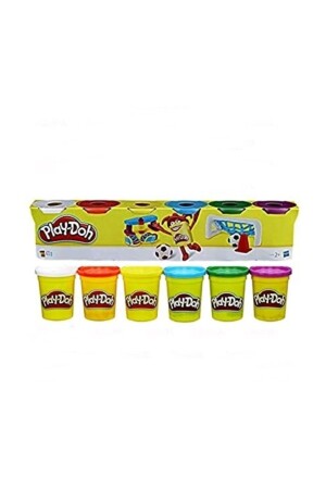 منز-هاسبرو الأصلي 6 قطع لعب الخبز - Play Doh