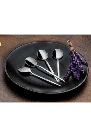 منز-ميس الفولاذ 6 ملعقة شاي Plain EVİMALEM3390 - ÖZLİFE