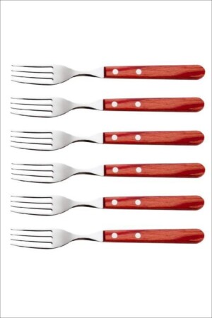 مجموعة من الشوكات من النقانق مع معقب من الخشب البولي لـ 6 أشخاص PNK5780Y - Pinkev