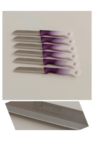 سكين ثمرة نباتية من 6 قطع لون الأرجواني الأبيض - Solingen