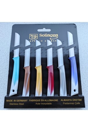 مجموعة من 6 سكاكين ثمرة وخضروات ملونة SOLMD6RNK2 - Solingen