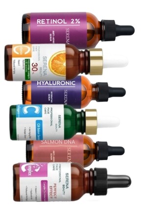 م.ن.ز-6 قطع سيروم الجلد مجموعة خاصة للمستودعات - رعاية الوجه المهنية - كل في واحد - مجموعة رعاية نقية srn334 - Serena