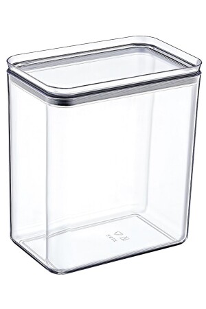 6 Stück 2,6 l wasserfester, beschrifteter, rechteckiger Frischhaltebehälter, transparent, NDY-NDYEP-157 - 5