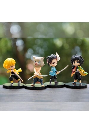 6 Stück Japan Anime Demon Slayer Kimetsu Yaiba Kamado Tanjirou Nezuko Agatsuma Figur zum Sammeln - 3