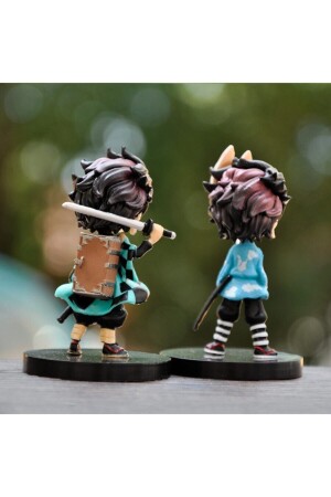 6 Stück Japan Anime Demon Slayer Kimetsu Yaiba Kamado Tanjirou Nezuko Agatsuma Figur zum Sammeln - 5