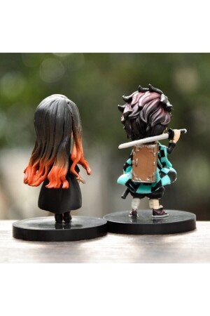 6 Stück Japan Anime Demon Slayer Kimetsu Yaiba Kamado Tanjirou Nezuko Agatsuma Figur zum Sammeln - 8