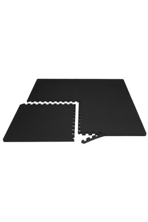 6 Stück schwarzes Tatami-Kissen, 13 mm, 1 Meter Bodenkissen, ein hochwertiges Fitnessstudio-Kissen, Puzzle-Kissen - 1