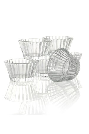 6 Stück Turkish Delight Bowl Mini Glasschüssel Saucenschüssel Leckerlihalter - 6