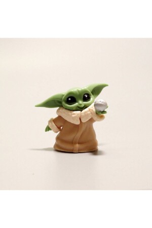 6 Stück/Set Disney Baby Yoda bewegliche Spielzeugpuppen Anime 5–6 cm Star Wars Kawai Mini-Dekor - 4