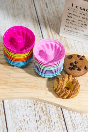 6-teilige bunte Mini-Muffinform aus Silikon, kleine Kuchenform, lustige Form, Cupcake-Form sel16165165 - 3