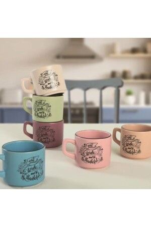 6-teilige Teetasse bunt - 1