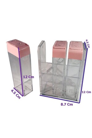 6-teiliger Ständer mit Deckel, Gewürzglas ohne Coller NDY-EP-700 - 4