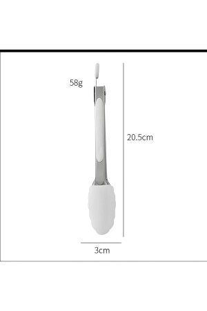 6-teiliges Bambusgriff-Silikonpinsel-Sieb-Schläger-Zangen-Nudellöffel-Spatel-Küchenset Creme bambu-015 - 10