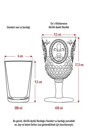 6-teiliges Becher- und Wasser-Erfrischungsgetränk-Kaffeeglas aus Acryl, geräuchert, 450 ml (kein Glas) Magıcayaklidp6 - 5