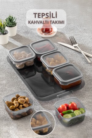 6-teiliges Frühstücksset mit abgedecktem Tablett – Frühstücks-Aufbewahrungsbehälter TYCCZIEJ9N168619763938550 - Meleni Home