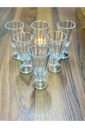 6-teiliges Kaffeeglas-Set, Flötenglas, Paşabahçe-Modell - 2