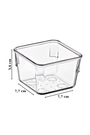 6-teiliges transparentes Frühstücks-, Saucenschüssel- und Snackschüssel-Set, transparent Ep-640 NDY-EP-640 - 4