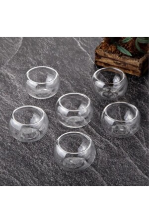 ميني كوب زجاجي مزدوج الجدار من 6 قطع - Tohana