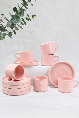 مجموعة من 6 كوبات قهوة وشاي تركية مزدوجة - Trendmiya