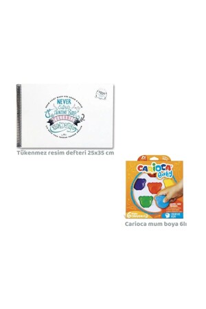 كتاب الرسم للأطفال لا ينفذ و كاريوكا تدي كريونز 6 حزمة tsp0012 - Carioca