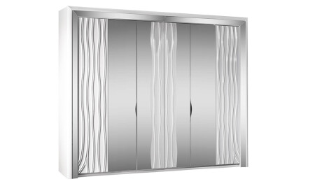 (منز فوجا) فاخرة 6 أبواب خزانة خزانة V2 - Cadde Yıldız