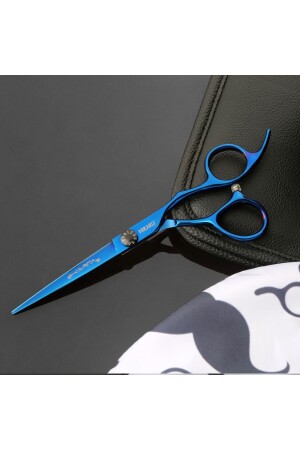 6 Zoll 440cr japanischer Stahl professionelle Friseur-Friseur-Haarschneideschere BLAU-HIKARU - 1